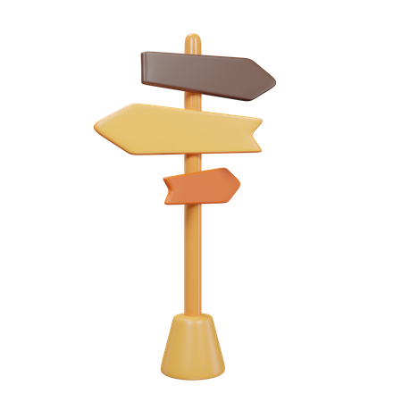 Signpost  3D Icon