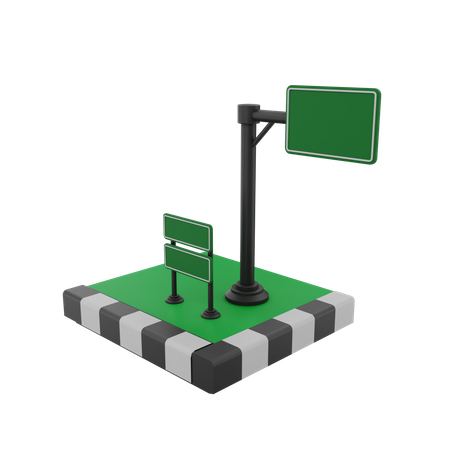 Signpost  3D Illustration