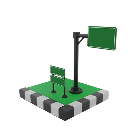 Signpost  3D Illustration