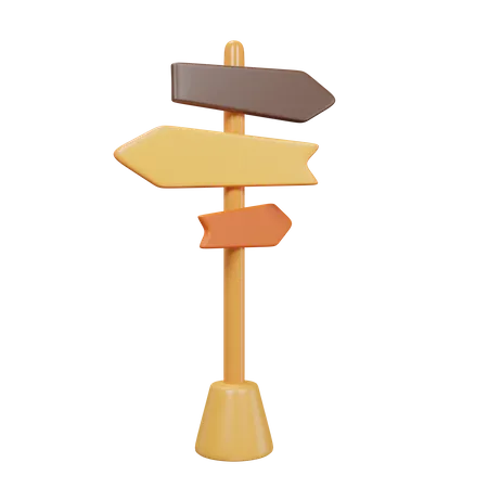 Signpost  3D Icon