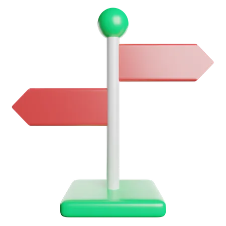 Signs Way Direction 3D Icon