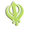 3d sikh symbol logo
