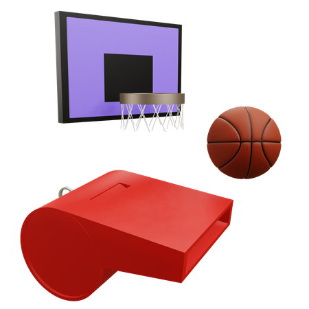 Silbato de baloncesto  3D Icon