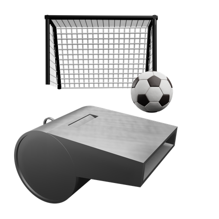 Silbato de futbol  3D Icon