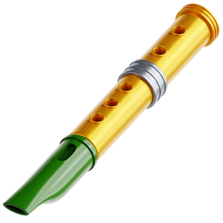 Silbato de hojalata  3D Icon