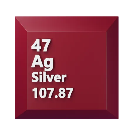 Silber  3D Icon