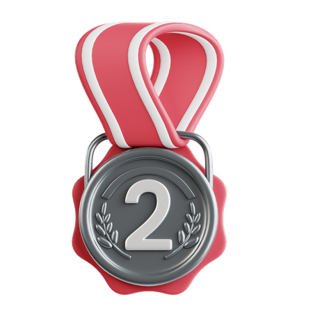 Silbermedaille  3D Icon