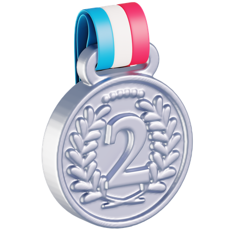 Silbermedaille  3D Icon