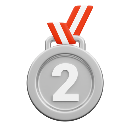 Silbermedaille  3D Icon