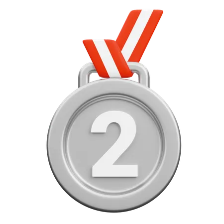 Silbermedaille  3D Icon