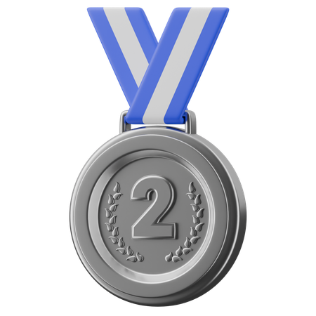 Silbermedaille  3D Icon