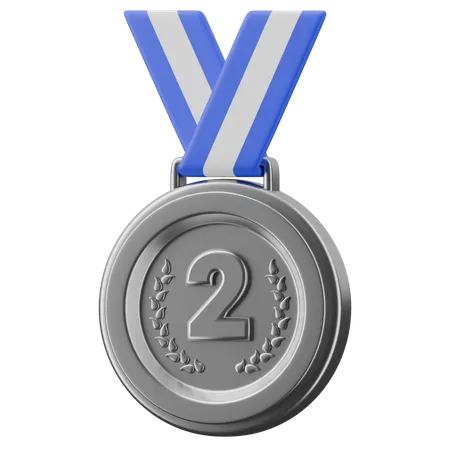 Silbermedaille  3D Icon