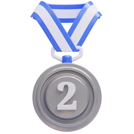 Silbermedaille  3D Icon