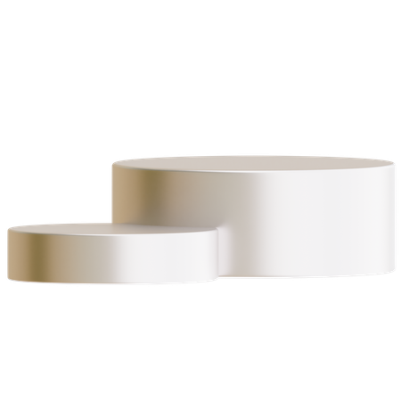 Silberner Knopf  3D Icon