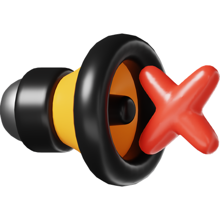 Silencieux  3D Icon