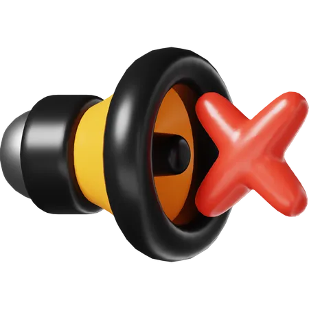 Silencieux  3D Icon