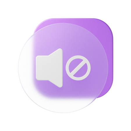 Silenciar  3D Icon