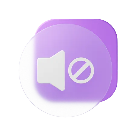 Silenciar  3D Icon