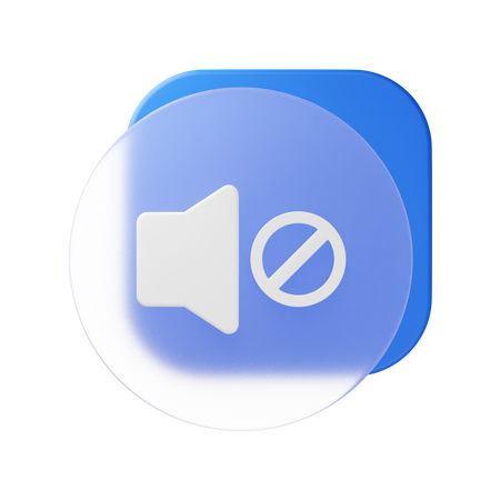 Silenciar  3D Icon