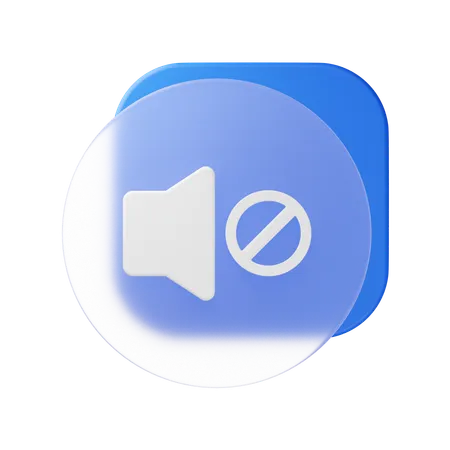 Silenciar  3D Icon