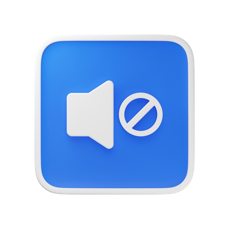 Silenciar  3D Icon