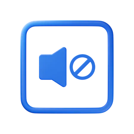 Silenciar  3D Icon