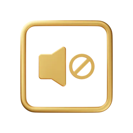 Silenciar  3D Icon