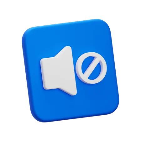Silenciar  3D Icon