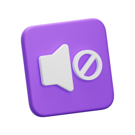 Silenciar  3D Icon