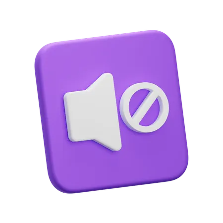 Silenciar  3D Icon