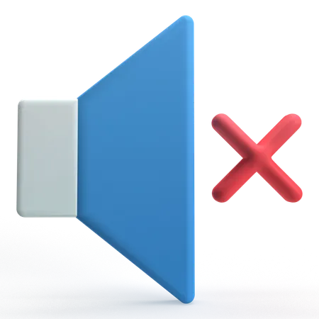 Silenciar  3D Icon