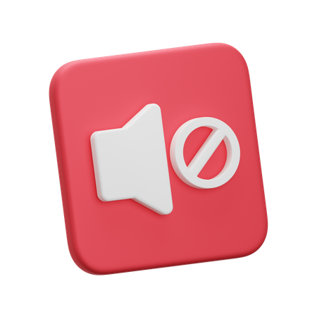 Silenciar  3D Icon