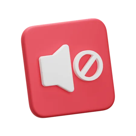 Silenciar  3D Icon