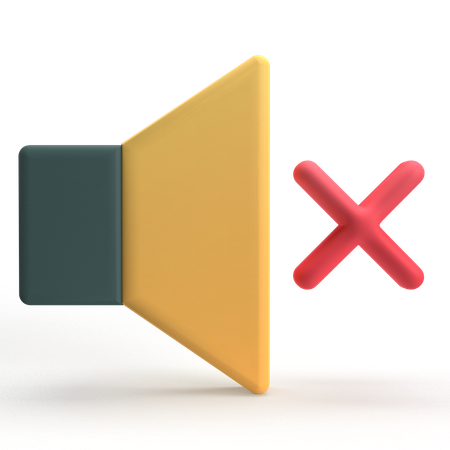 Silenciar  3D Icon