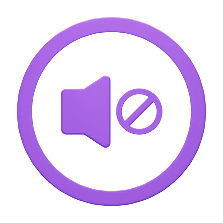 Silenciar  3D Icon