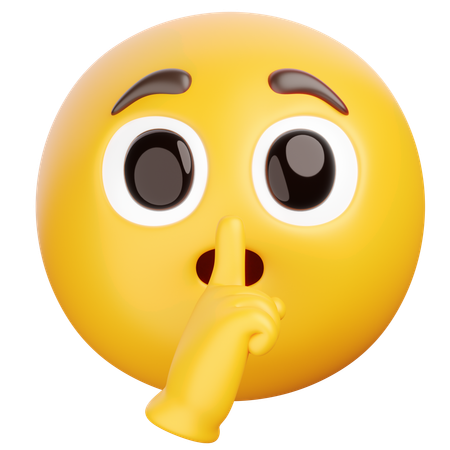 Silêncio por favor  3D Icon