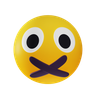 3d emoticon silent emoji