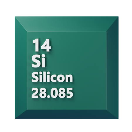 Silício  3D Icon