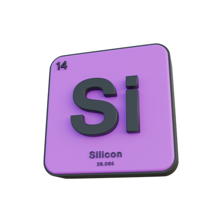 Silicio  3D Illustration