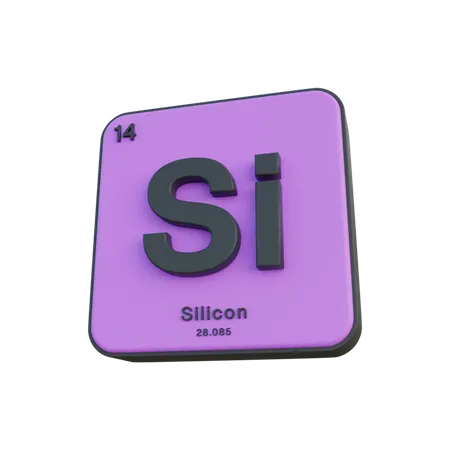 Silicium  3D Illustration