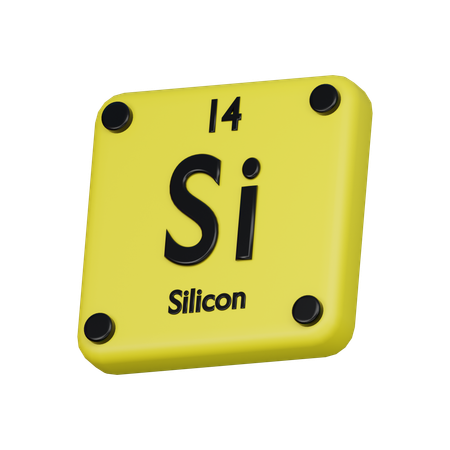 Silicon  3D Icon