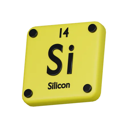 Silicon Element 3 D Icon 3D Icon