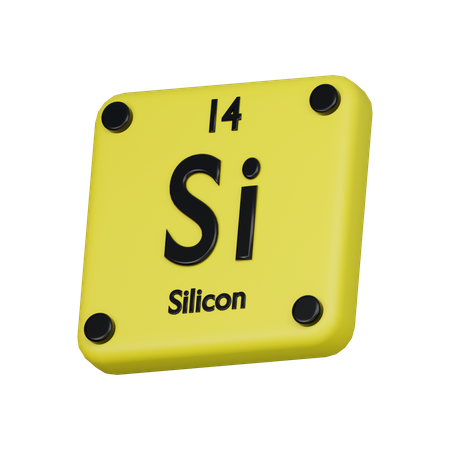 Silicon  3D Icon