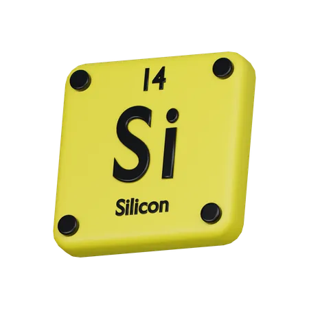 Silicon  3D Icon