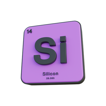 Silicon  3D Illustration