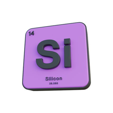 Silizium  3D Illustration