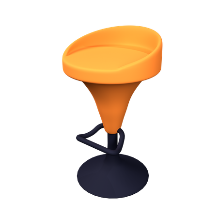 Silla de bar  3D Icon