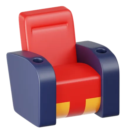 Silla de cine  3D Icon