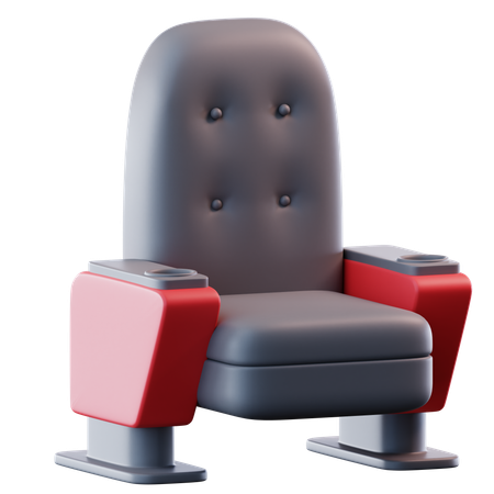 Silla de cine  3D Icon