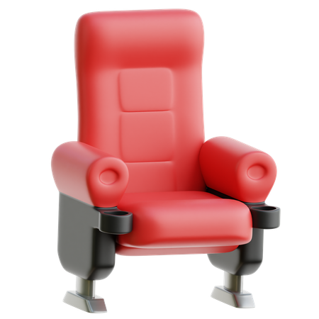 Silla de cine  3D Icon